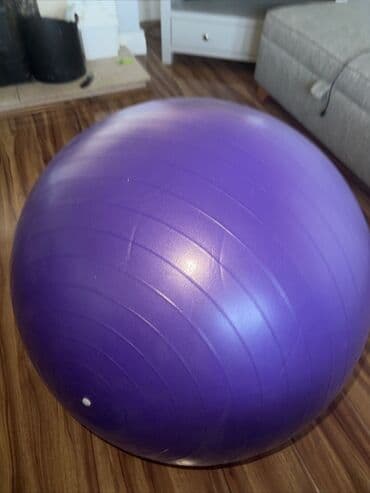 Велосипеды: Фитнес‑мяч (йога‑бол/пилатес‑бол), фиолетовый. Особенности: - Диаметр — 1