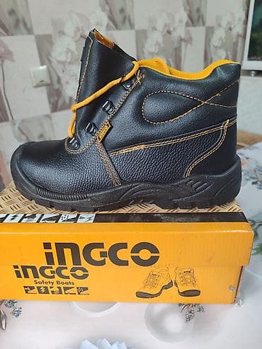 ботинки муж: Рабочие ботинки с металлической вставкой. 43 размер — 1