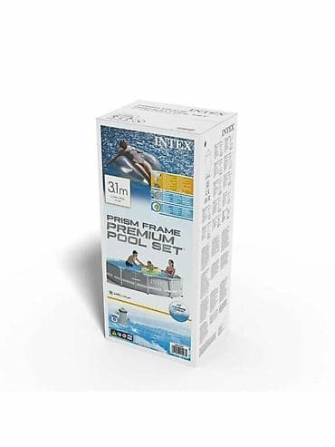 Спорт и отдых: 305/76см. Intex 26702 Каркасный бассейн Prism Frame, 4485л, фил.-насос — 10