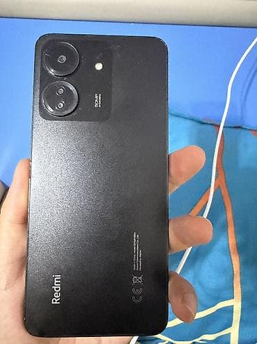 ми 7: Redmi, Redmi 13C, Б/у, 128 ГБ, цвет - Черный, 2 SIM — 4