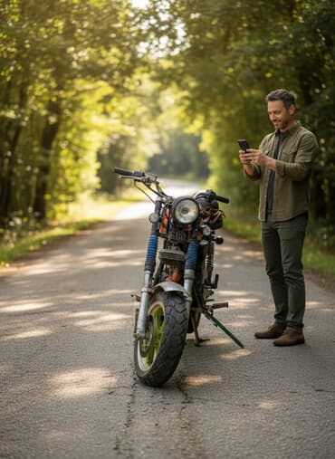 продажа прицепов для легковых автомобилей бу: Самодельный мини-байк/скутер на базе малокубатурного двигателя - — 2