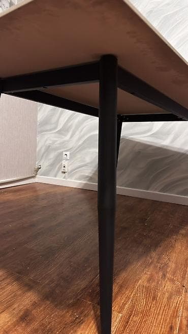 стол сул: Обеденный стол 160/90 с прямоугольной каменной столешницей под мрамор — 3