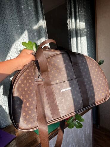 Дорожная сумка, Материал: Экокожа, Унисекс, Новый