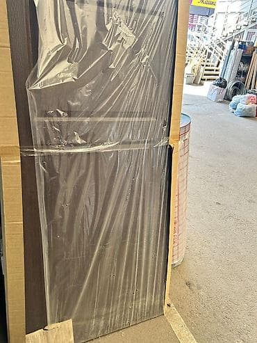 Үй жана бакча: Үйлөр жана батирлер үчүн эшик, Металлдан, Бир эшиктуу, Оң кол, түсү - Күрөң — 2