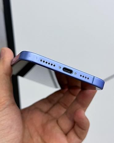 iphone hs: IPhone 16 Plus, Б/у, 128 ГБ, Синий, Защитное стекло, Чехол, В рассрочку, 91 % — 6