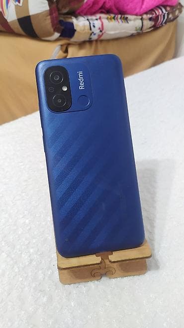пл: Redmi, Redmi 12C, Б/у, 128 ГБ, цвет - Синий, 2 SIM — 4