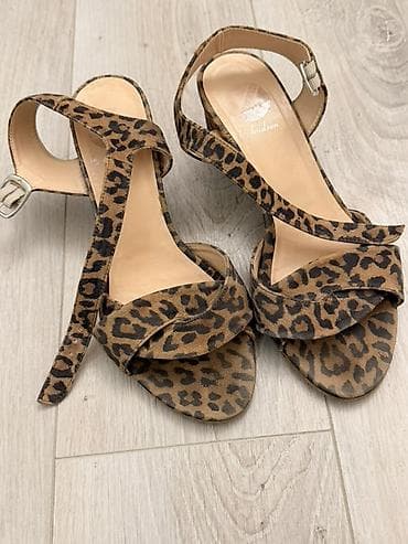 кроксы 36 размер: Женские сандалии на устойчивом каблуке с леопардовым принтом — 2