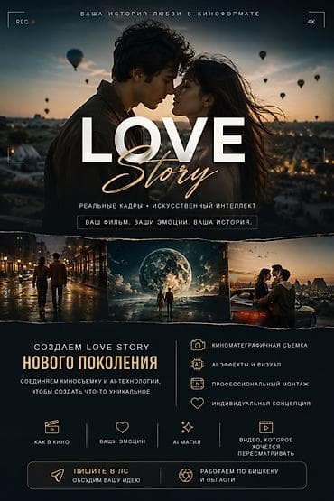 action stroy: Видеосъемка | С выездом | Love story — 1