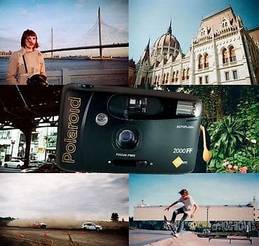 polaroid camera: POLAROID 2000FF всё работает, есть плёнка и аккумулятор — 1