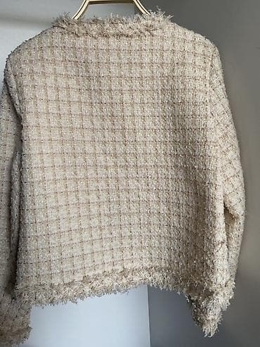 твидовая: Пиджак, Твид, Укороченная модель, M — 3