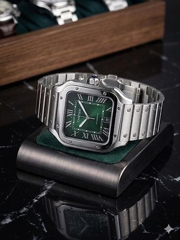 rf 3: Cartier Santos с зеленым циферблатом - Корпус и браслет из — 1