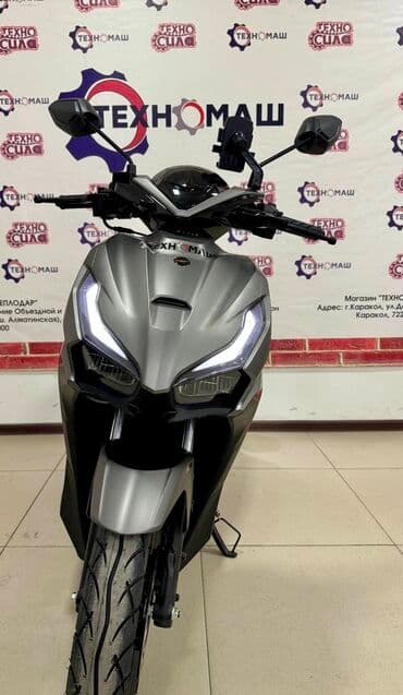 электронные мотоциклы: Тип скутера 150 куб. см, Бензин, Новый — 11