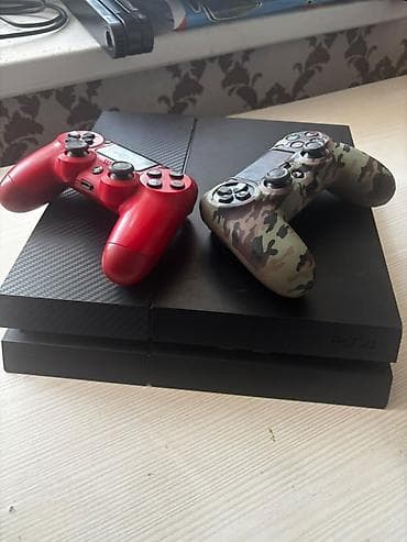 Видеоигры и приставки: Игровая консоль Sony PlayStation 4 (PS4) с двумя беспроводными — 1