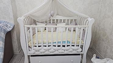 детскую кровать качалку: Детская кровать трансформер, Другой тип, цвет - Белый — 2