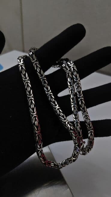 продаю золотую цепочку: Серебряный Браслет Арабский Бисмарк 39 грамм 22.5 см Ручная работа — 6