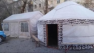 Аренда юрты, Каркас Деревянный, 85 баш, С полом, Самовар, Стол