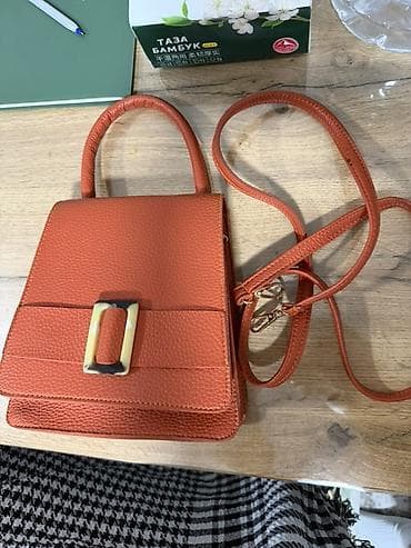 сумка мамы: Сумка женская мини, структурная форма - Цвет: терракотово-рыжий - — 2