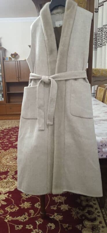 купить спортивный костюм женский недорого от производителя: Пальто, Халат, Зима, Короткая модель, С поясом, L — 8