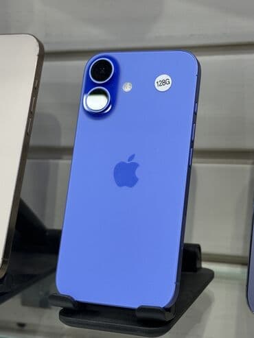 айфон 7 бу бишкек: IPhone 16, Колдонулган, 128 ГБ, Көк, Бөлүп төлөө менен, 91 % — 1