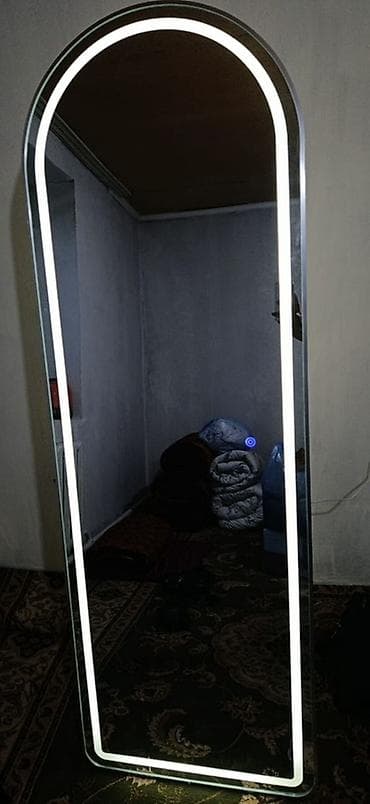 berber mirror second hand: Зеркало в полный рост с LED-подсветкой - Форма: арочное, с — 2