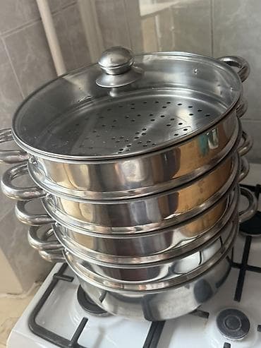 m 52: Мантоварка/пароварка из нержавеющей стали. Пользовалась только один — 1