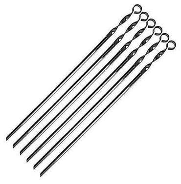 Набор шампуров для мангала 60 см - Форма: плоские ленты с заострённым