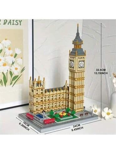 eilik robot цена бишкек: Конструктор из серии Архитектура "Big Ben" Материал изделий — 1