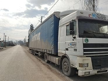 тигач шакман: Тягач, DAF, 2002 г., Тентованный — 2