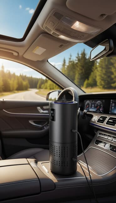 увлажнитель и очиститель воздуха 2 в 1: Авто- и настольный очиститель воздуха. Новый не распечатанный — 1