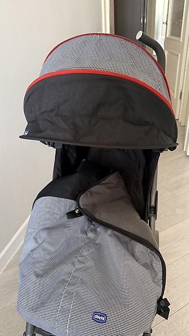Коляски: Коляска, Chicco, цвет - Черный, Б/у — 4
