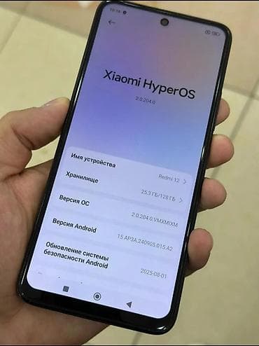 англисче кыргызча которуу фото: Redmi, Redmi 12, Колдонулган, 128 ГБ, түсү - Кара, 2 SIM — 3