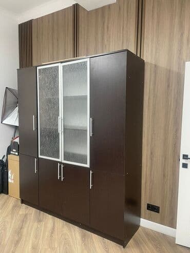 самые дешевые шкафы купе: Шкаф-купе/стеллаж для офиса или дома, темный венге - Корпус: ЛДСП — 3