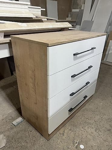 Комоды для одежды: Комод для одежды, Новый, Без зеркала, ЛДСП, цвет - Белый, Коричневый, Бежевый, Самовывоз, Платная доставка — 10