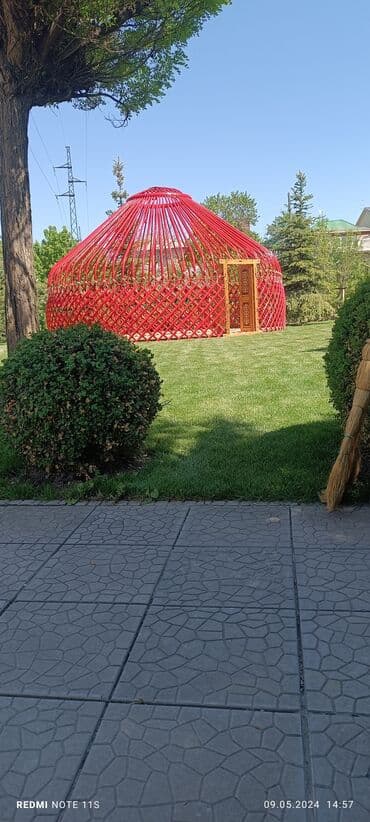 стар: Аренда юрты, Каркас Деревянный, 65 баш, С полом, Самовар, Стол — 4