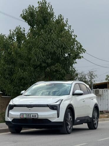 электронные мотоцикл: Электромобиль-кроссовер (компактный SUV), белый цвет кузова. Основные — 4