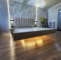 строителный магазин: Мебель на заказ, Спальня, Столешница, Кровать, Тумба — 12