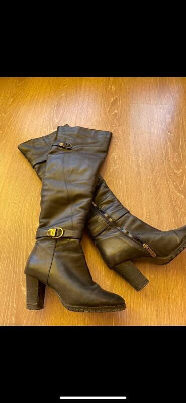 обувь для охоты: Натуральная мягкая кожа. Внутри натуральный толстый мех. Размер 35 — 1