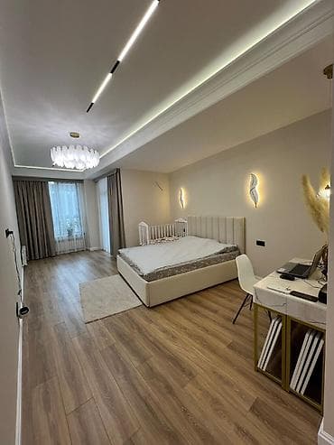 Квартиры: 3 комнаты, 131 м², Асанбай мкр Элитка, 13 этаж, Евроремонт — 2