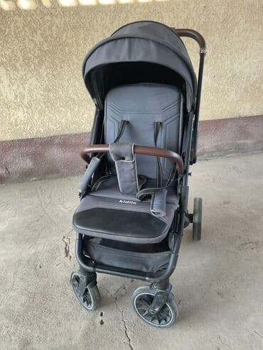 kidilo коляска прогулочная: Коляска, цвет - Черный, Б/у — 2