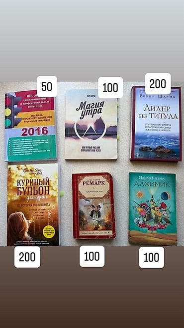 Китептер жана журналдар: Подборка книг на русском и английском языках. На фото представлены — 2