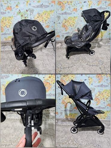 где можно починить коляску: Коляска, цвет - Черный, Новый — 3