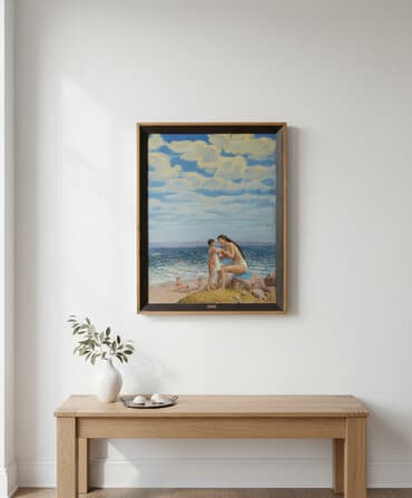 Прямые наследники С.Асанова,члена Союза художников КР,ученика