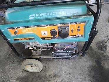 генератор 100: Бензиновый генератор Power Action GG6500E - Максимальная мощность: 6 — 3