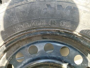 шипованные шины б у: Колеса в сборе 195 / 65 / R 15, Зимняя шипованная, Б/у, 1 шт, Легковые, Железные, отверстий - 5 — 3