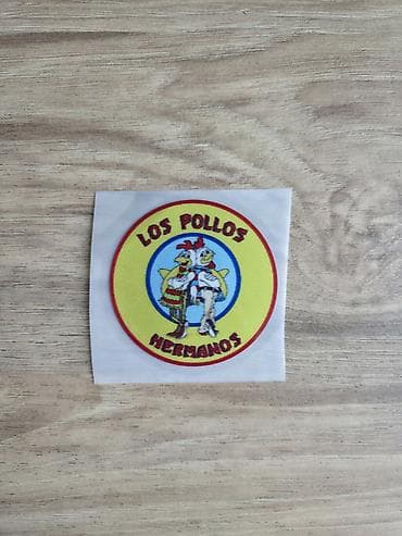 горящие буквы: Нашивка/патч «Los Pollos Hermanos» Из Во все тяжки цена за 1шт - — 2