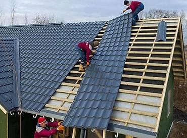 обрешётка: Монтаж кровли из металлочерепицы - Профессиональная укладка — 1