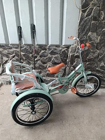 сиденья передний: Детский трёхколёсный велосипед-трайк с пассажирским сиденьем сзади - — 1