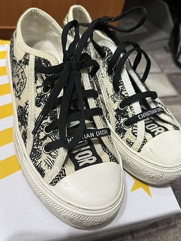 Кеды Christian Dior B23 (низкие) - Модель: низкие кеды на шнуровке