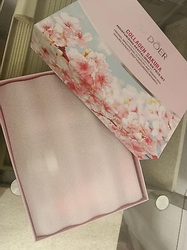 косметички: SADOER Collagen Sakura — увлажняющий омолаживающий набор из 6 средств — 4