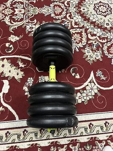 лим: Разборные гантели + изогнутая соединительная штанга (EZ-бар) - В — 2